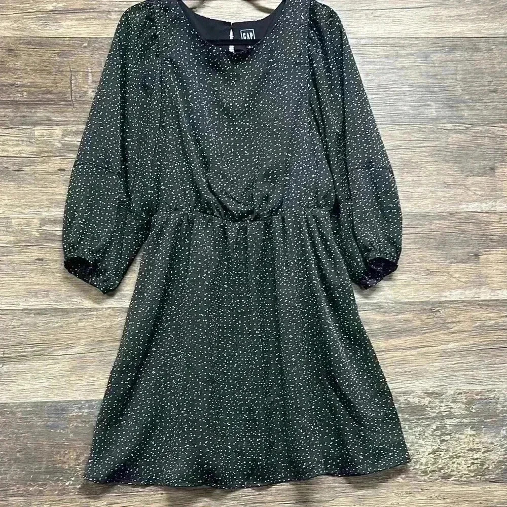 GAP Black Polka Dot Dress